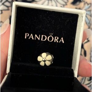 COPY - White flower Pandora charm